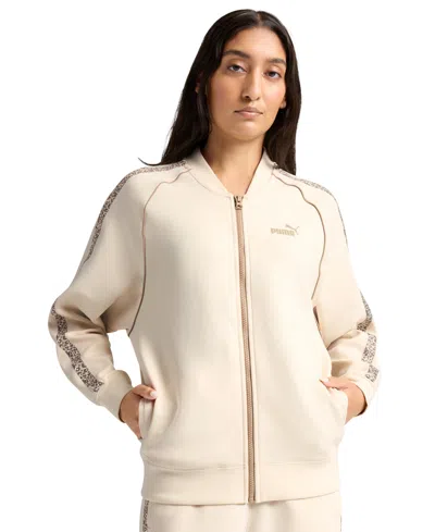 Puma Women's Essential Animal Track Jacket In Neutral