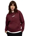 Puma Women's Essential Comfort Hoodie Sweatshirt In Red