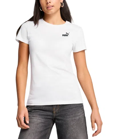 Puma Women's Essential Small Logo T-shirt In  White