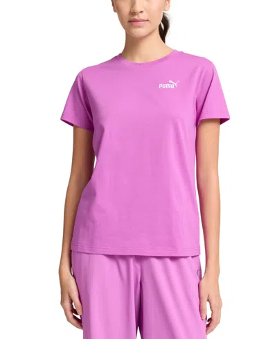 Puma Women's Essential Small Logo T-shirt In Wild Berry