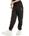 Puma Women's Essential Small No. 1 Logo Comfort Sweatpants In Black