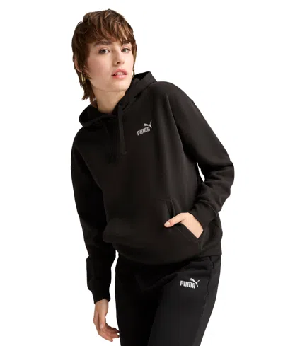 Puma Women's Essential Small No. 1 Logo Hoodie In Black