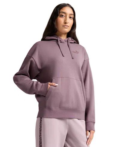 Puma Women's Essential Small No. 1 Logo Hoodie In Purple