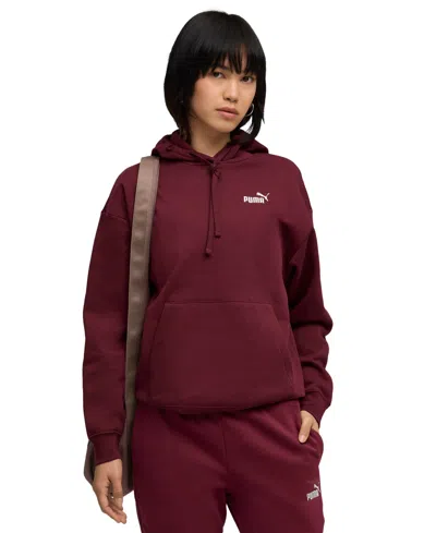 Puma Women's Essential Small No. 1 Logo Hoodie In Red