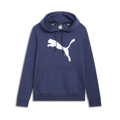 Puma Women's Essentials Big Cat Logo Hoodie In Blue