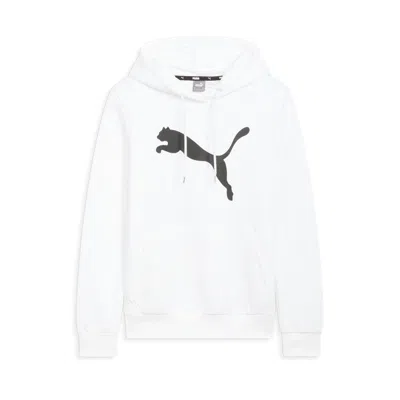 Puma Women's Essentials Big Cat Logo Hoodie In White