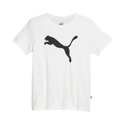Puma Women's Essentials Big Cat Logo Tee In White