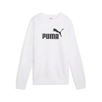 Puma Women's Essentials No. 1 Logo Crew Sweater In White