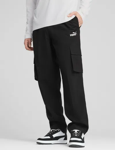 Puma Women's Essentials No. 1 Logo Woven Cargo Pants In Black
