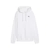 Puma Essentials Small No. 1 Logo French Terry Women's Comfort Full-zip Hoodie In White