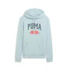 Puma Faux Embroidered Floral Women's Hoodie In Multi