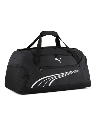 Puma Women's Fundamental Medium Sports Bag In Black