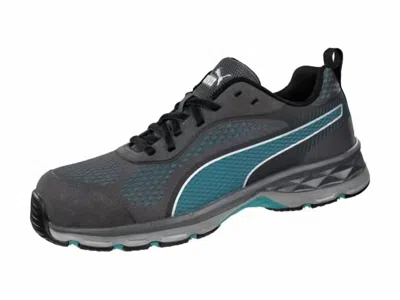 Puma Women's Fuse Knit Low Industrial Shoe In Blue - Grey In Multi