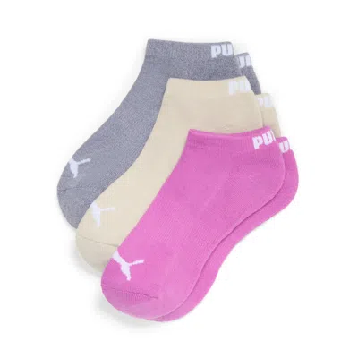 Puma Women's Half-terry Low Cut Socks (3 Pairs) In Assorted Colours