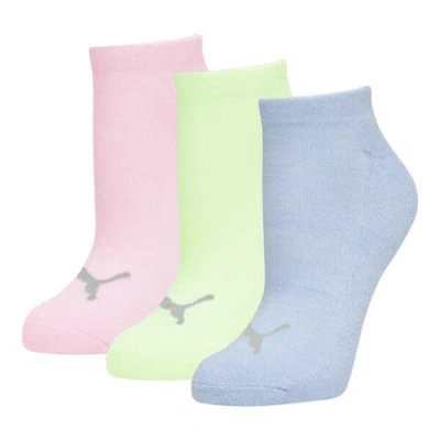 Puma Women's Half-terry Low Cut Socks (3 Pairs) In Multi