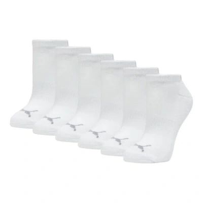 Puma Women's Half-terry Low Cut Socks (3 Pairs) In White