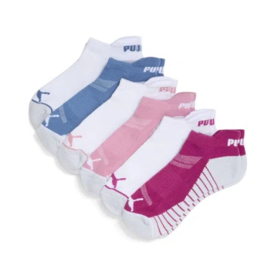 Puma Women's Half-terry Low Cut Socks (6 Pairs) In Dark Purple