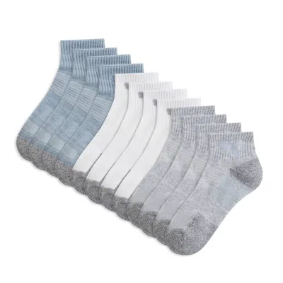 Puma Women's Half-terry Quarter Length Crew Socks (6 Pairs) In Multi
