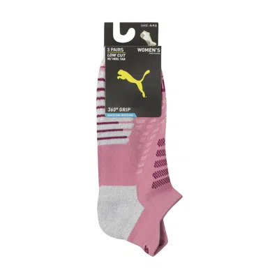 Puma Women's Half-terry Low Cut Socks (3 Pairs) In Multi