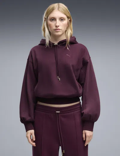 Puma Women's Her Relaxed Hoodie In Purple