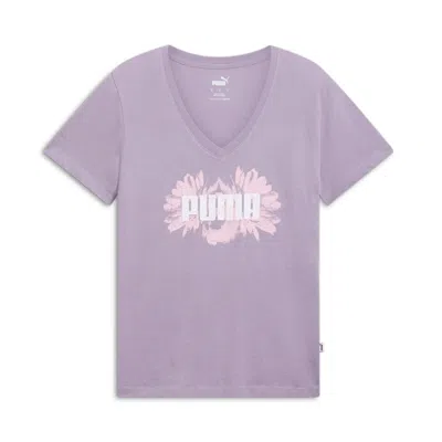 Puma In Full Bloom Women's T-shirt In Pale Plum