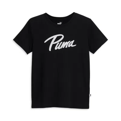 Puma Women's Iridescent Logo Tee In Black