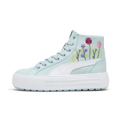 Puma Women's Kaia 2.0 Mid Floral Sneakers In Green