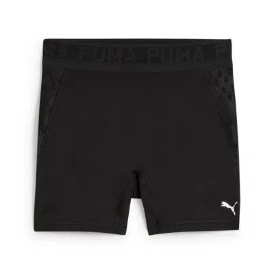 Puma Women's Lace High-waisted 5" Short Tights In Black