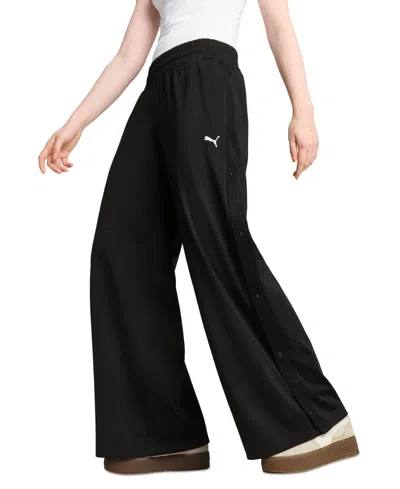 PUMA WOMEN'S LOW-RISE POPPER PANTS