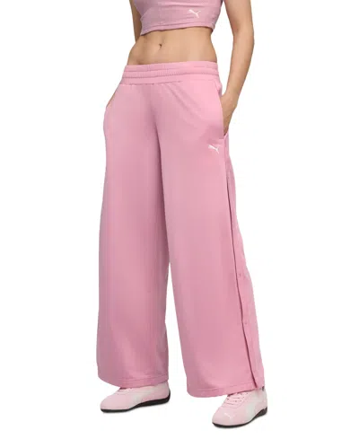 PUMA WOMEN'S LOW-RISE POPPER PANTS