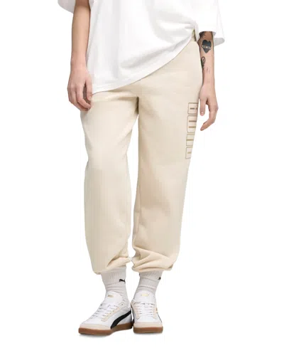 Puma Women's Maximal Metallic Comfort Sweatpants In Neutral