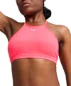 Puma Move Cloudspun Training Bra In Sunset Glow