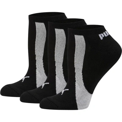 Puma Women's No Show Socks [3 Pairs] In Black