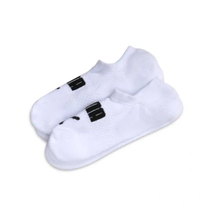 Puma Women's Non-terry No-show Socks (3 Pairs) In White / Black