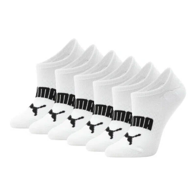 Puma Women's Non-terry Sneaker-cut Socks [6-pack] In White / Black