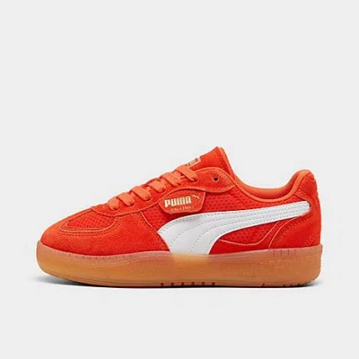 Puma Women's Palermo Lamoda Vintage Casual Shoes In Redmazing/gum