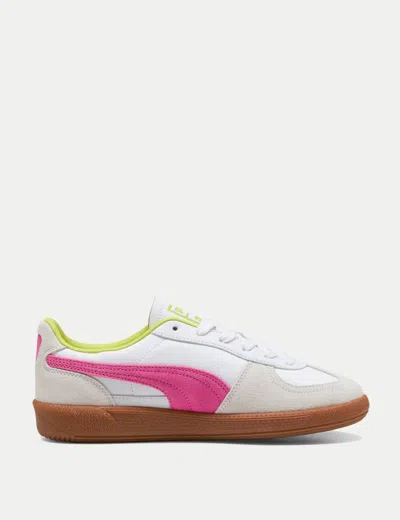 Puma Women's Palermo Leather Sneakers In White