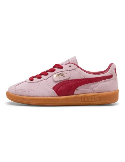 Puma Palermo Sneakers In Rose Mauve-dark Crimson
