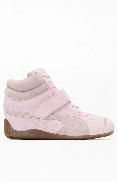Puma Women's Pink Speedcat Wedge Sneakers
