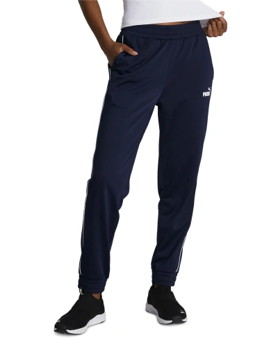 Puma Women's Piping Jogger Track Pants In  Navy