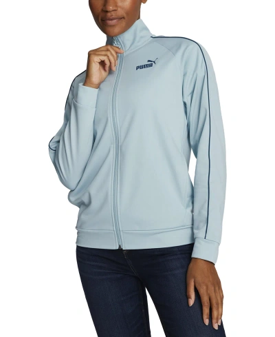 Puma Women's Piping Track Jacket In Turquoise Surf