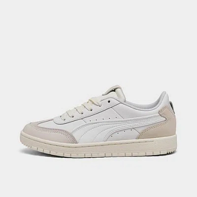 Puma Women's Premier Court Casual Sneakers From Finish Line In White/vapor Gray