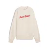 Puma Women's Premium Essentials Oversized Graphic Crew Sweatshirt In Multi
