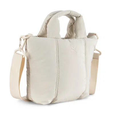 Puma Women's Puffer Mini Tote Bag In White