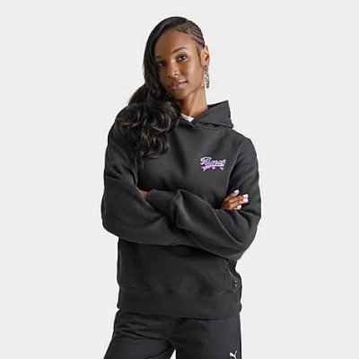 Puma Women's  Jer-she Cherry Pullover Hoodie In Black