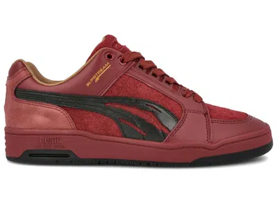 Pre-owned Puma Women's  Slipstream Low Beauty And The Beast Beast Sneakers In Cordovan/ Black