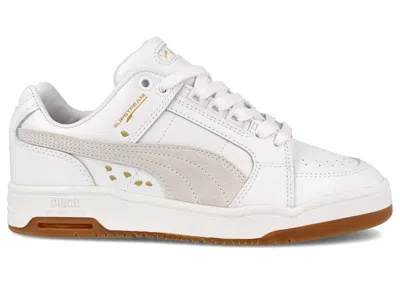 Pre-owned Puma Women's  Slipstream Low Beauty And The Beast Beauty Sneakers In  White/gum