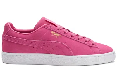 Pre-owned Puma Women's  Suede Classic Xxi Sneakers In Shocking Pink/white