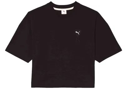 Pre-owned Puma Women's  X Ami W Graphic Tee Shirt In Black