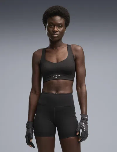 Puma Women's  X Hyrox Pwrmode Sports Bra In Black